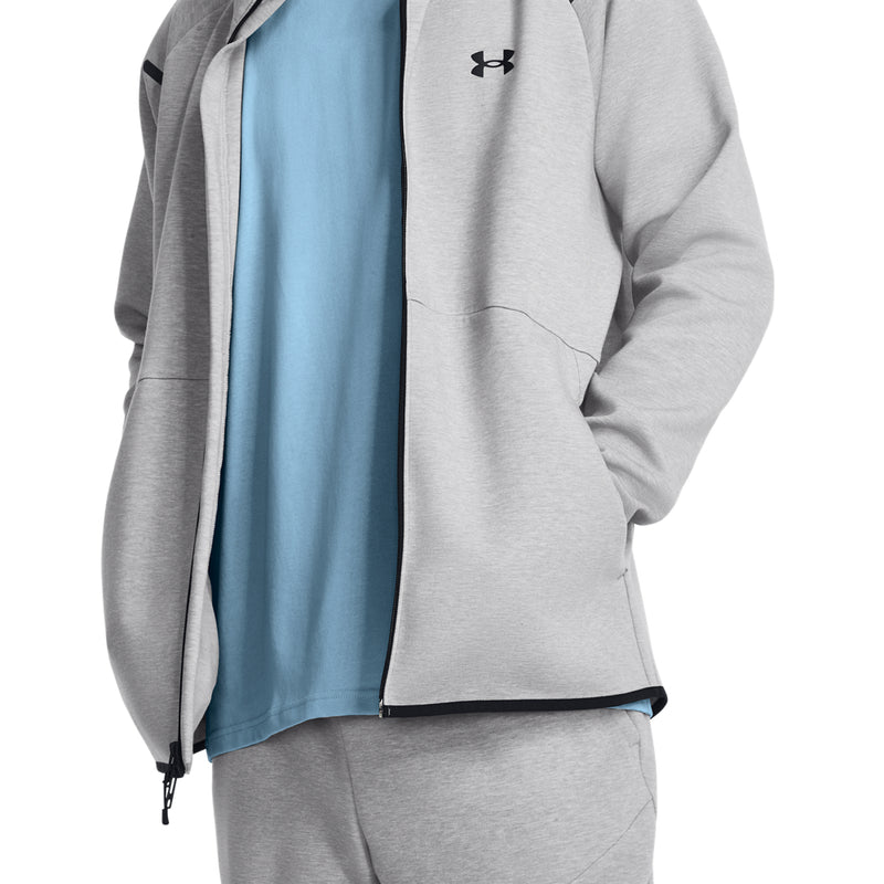 Men's Under Armour Unstoppable Fleece Full-Zip - 011 - GREY