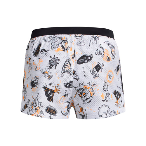 Men's Under Armour We Run Short - 100 - WHITE/BLACK