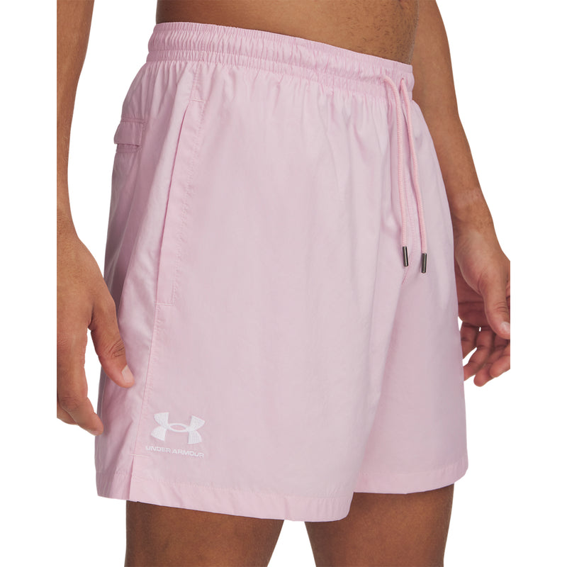 Men's Under Armour Woven Volley Short - 647 - PRIME PINK