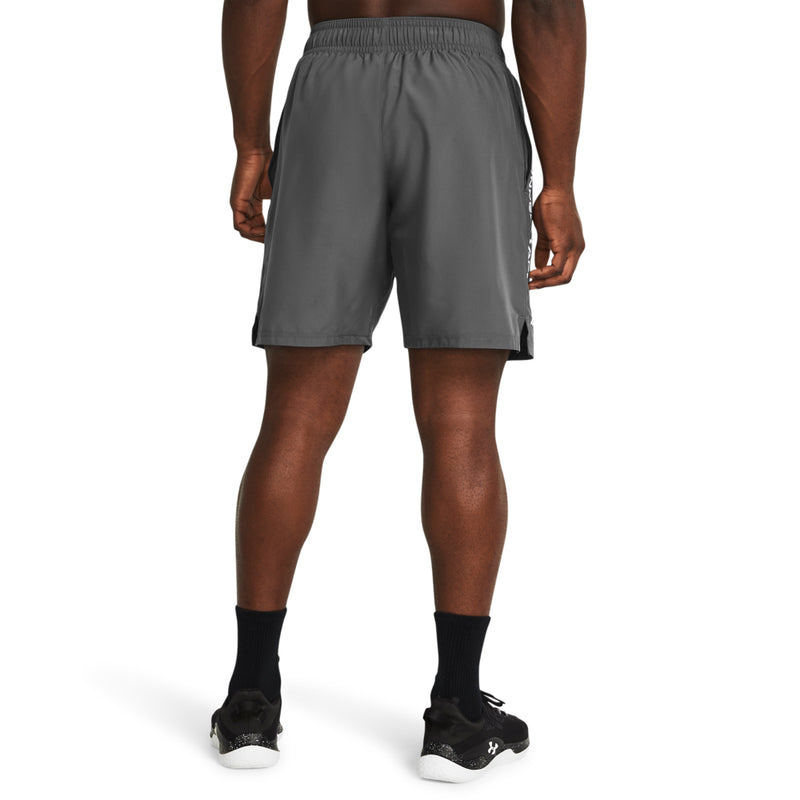 Men's Under Armour Woven Wordmark Short - 025 - CASTLEROCK GREY