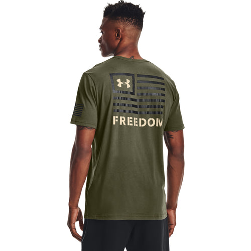 Men's Under ArmourFreedom Flag Gradient T-Shirt - 390 - GREEN