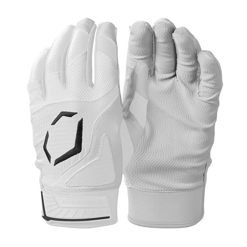 Men's/Women's EvoShield SRZ-1 Batting Gloves - WHITE