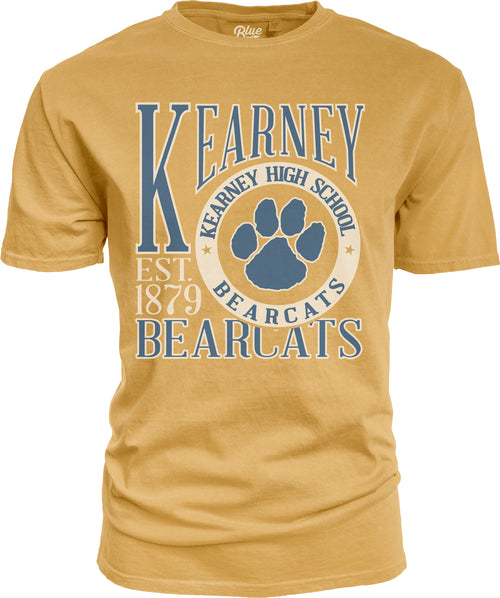 Men's/Women's Kearney High Bearcat First Dibs T-Shirt - MUSTARD