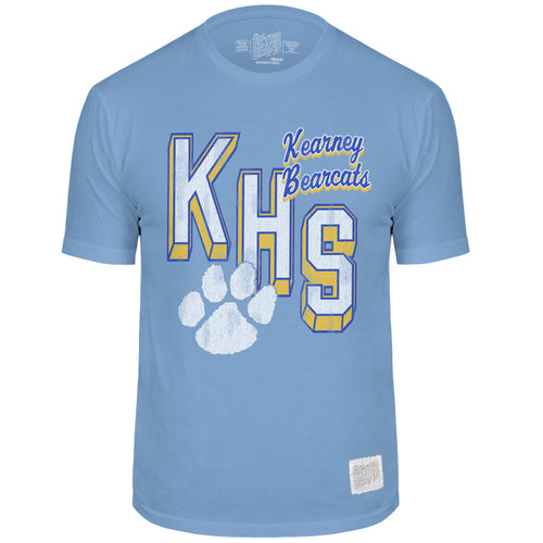 Men's/Women's Kearney High Bearcats Block Paw T-Shirt - CBL