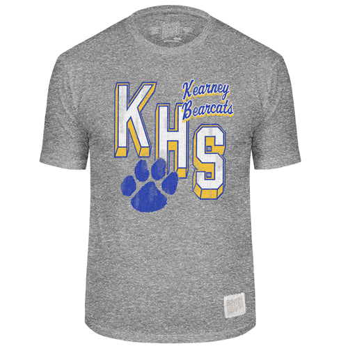 Men's/Women's Kearney High Bearcats Block Paw T-Shirt - STG