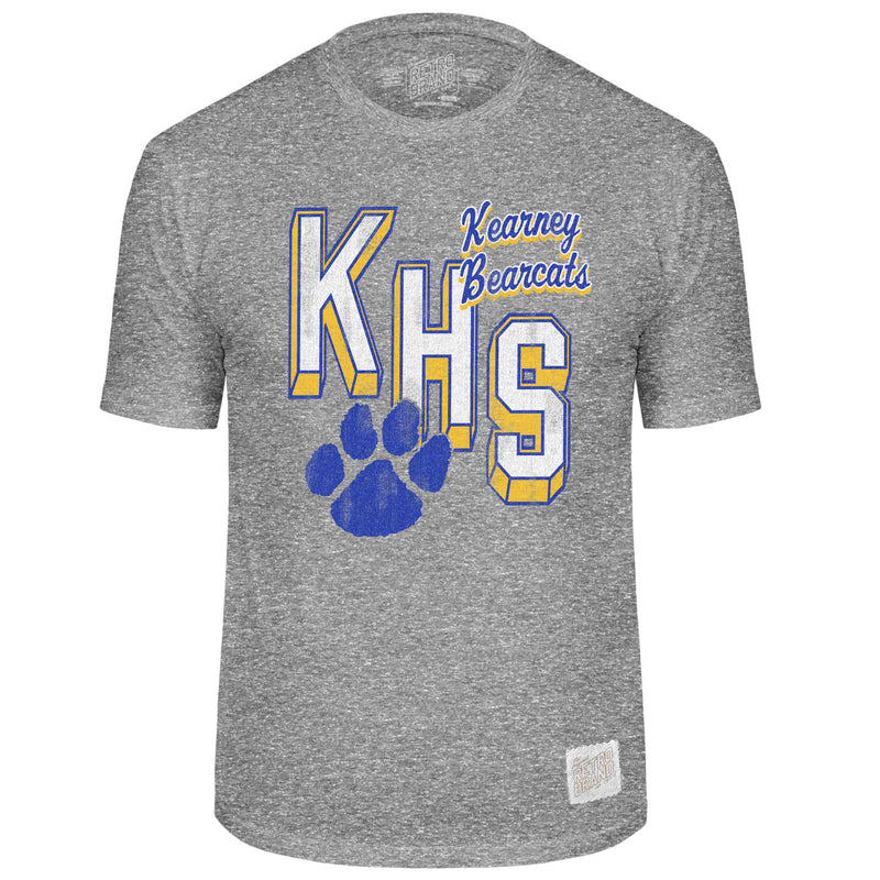 Men's/Women's Kearney High Bearcats Block Paw T-Shirt - STG
