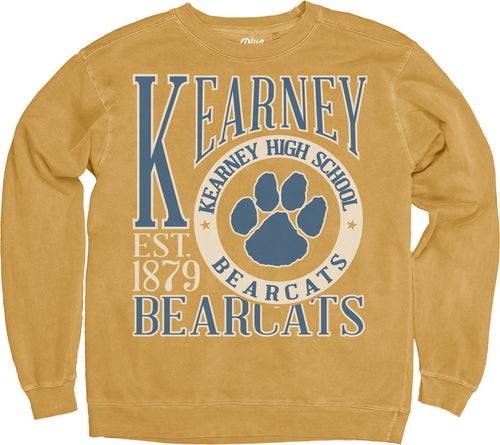 Men's/Women's Kearney High Bearcats First Dibs Sweatshirt - MUSTARD