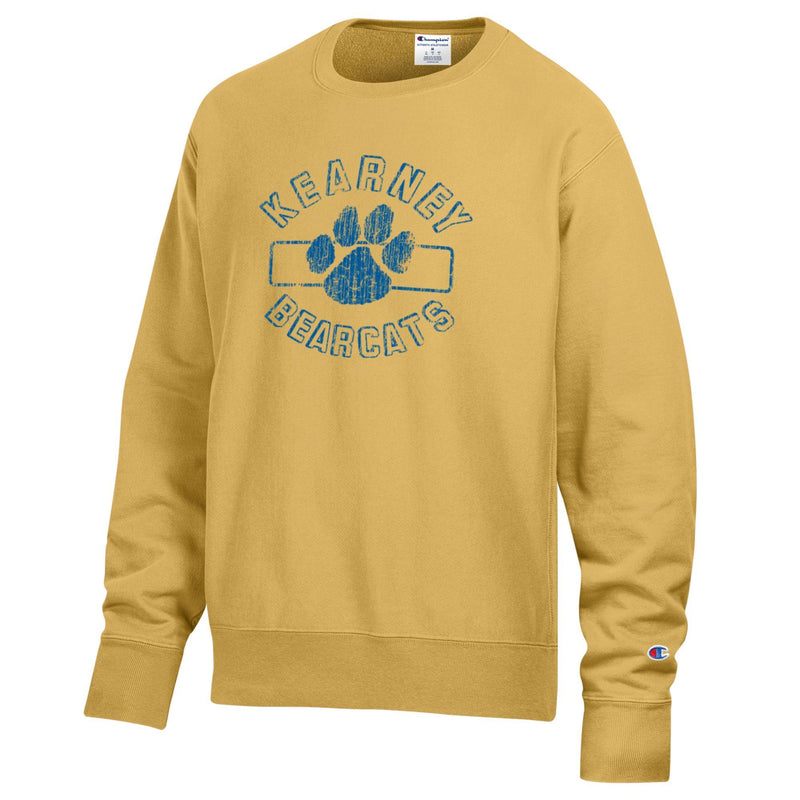 Men's/Women's Kearney High Bearcats Paw Athletics Sweatshirt - 3012GOLD