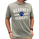 Men's/Women's Kearney High Bearcats Paw Legend T-Shirt - GREYHTHR
