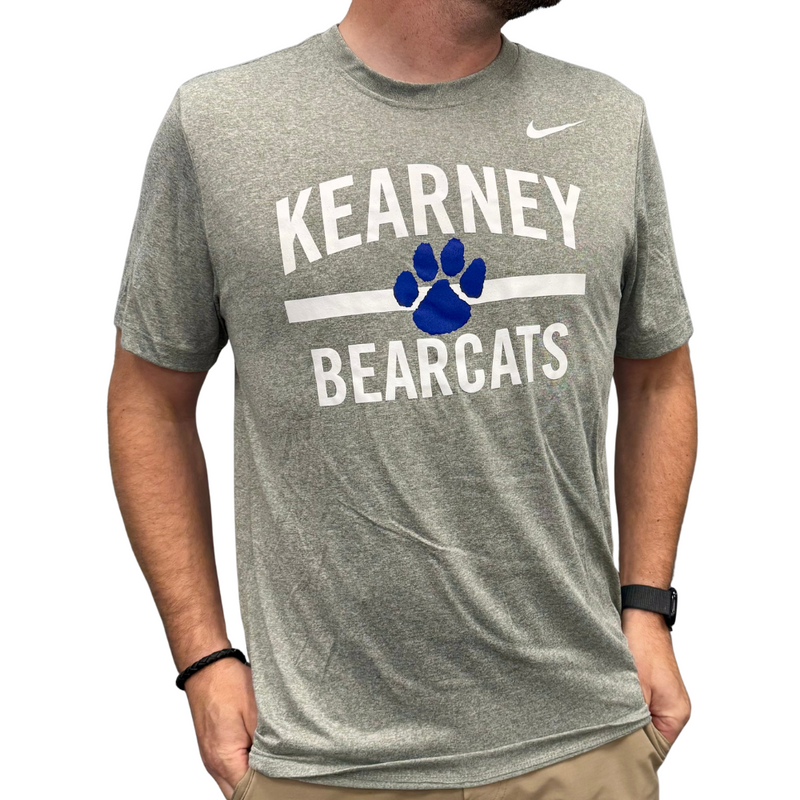 Men's/Women's Kearney High Bearcats Paw Legend T-Shirt - GREYHTHR