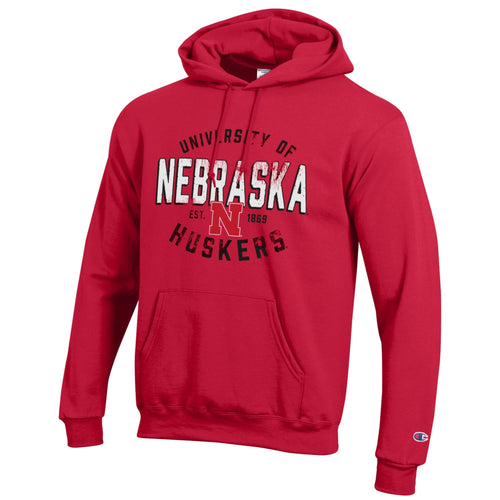 Men's/Women's Nebraska Huskers Badge Powerblend Hoodie - 529SCARL