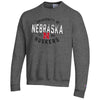 Men's/Women's Nebraska Huskers Badge Powerblend Sweatshirt - 990 - GRANITE