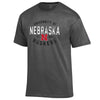 Men's/Women's Nebraska Huskers Badge T-Shirt - 990 - GRANITE