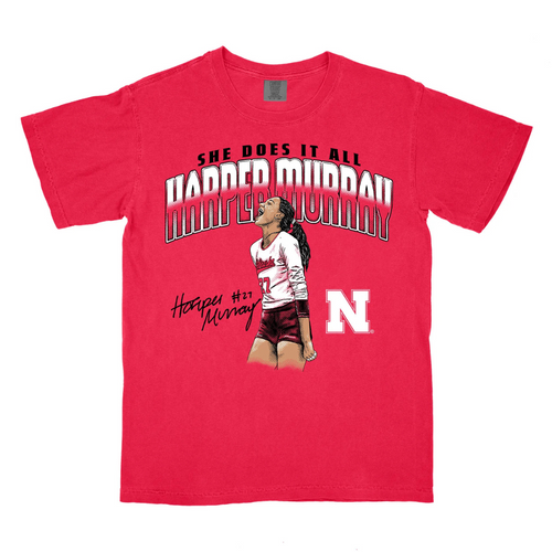 Men's/Women's Nebraska Huskers Harper Murray She Does It All T-Shirt - RED