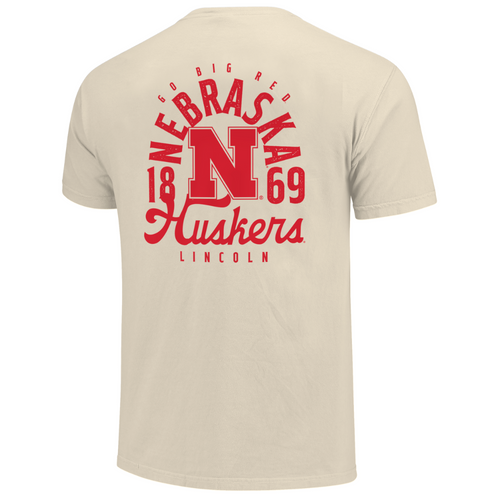 Men's/Women's Nebraska Huskers Mascot Overlay Comfort Colors T-Shirt