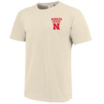 Men's/Women's Nebraska Huskers Mascot Overlay Comfort Colors T-Shirt