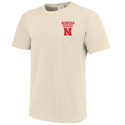 Men's/Women's Nebraska Huskers Mascot Overlay Comfort Colors T-Shirt