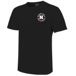Men's/Women's Nebraska Huskers Painted Volleyball T-Shirt - BLACK