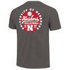 Men's/Women's Nebraska Huskers Painted Volleyball T-Shirt - GRANITE