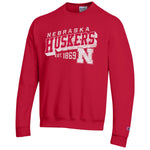 Men's/Women's Nebraska Huskers Powerblend Retro Slant Sweatshirt - 529SCARL
