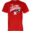 Men's/Women's Nebraska Huskers Volleyball 2025 Big Ten Champions T-Shirt - RED