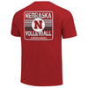 Men's/Women's Nebraska Huskers Volleyball Stripes T-Shirt - RED