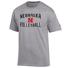 Men's/Women's Nebraska Huskers Volleyball T-Shirt - 950 - GREY