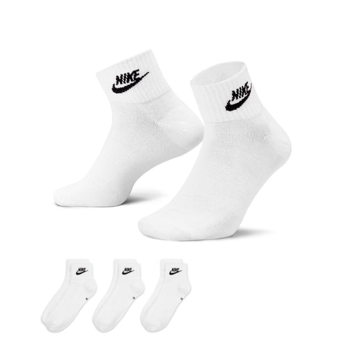 Men's/Women's Nike Everday Essential Ankle Socks 3-Pack - 101 - WHITE
