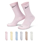 Men's/Women's Nike Everyday Cushion Crew Sock 6-Pack - 906 PINK