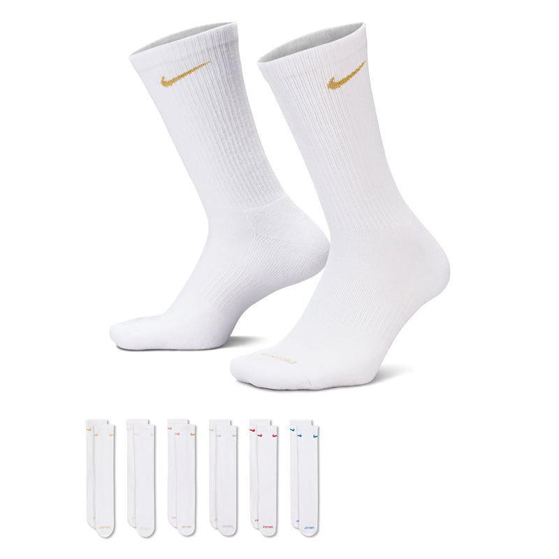 Men's/Women's Nike Everyday Cushion Crew Sock 6-Pack - 941 META