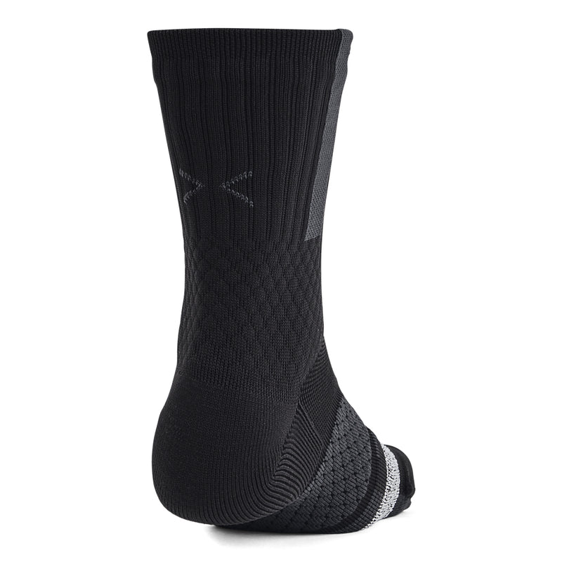 Men's/Women's Under Armour Curry ArmourDry Playmaker Mid-Crew Socks - 002 - BLACK