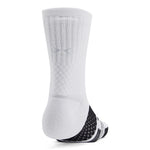 Men's/Women's Under Armour Curry ArmourDry Playmaker Mid-Crew Socks - 102 - WHITE