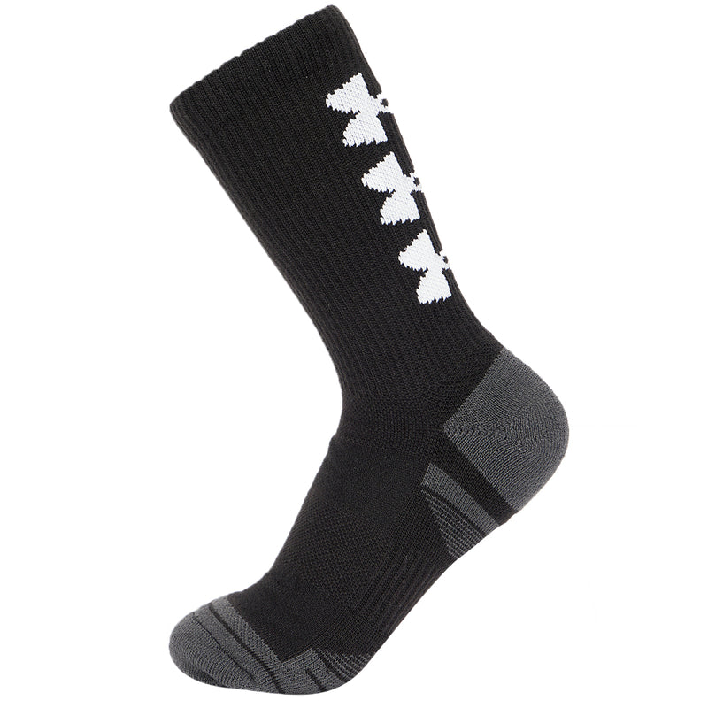 Men's/Women's Under Armour Performance Tech Crew Socks 3-Pack - 002 - BLACK