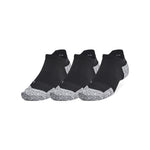 Men's/Women's Under Armour Run Cushion Tab Sock 3-Pack - 001 - BLACK