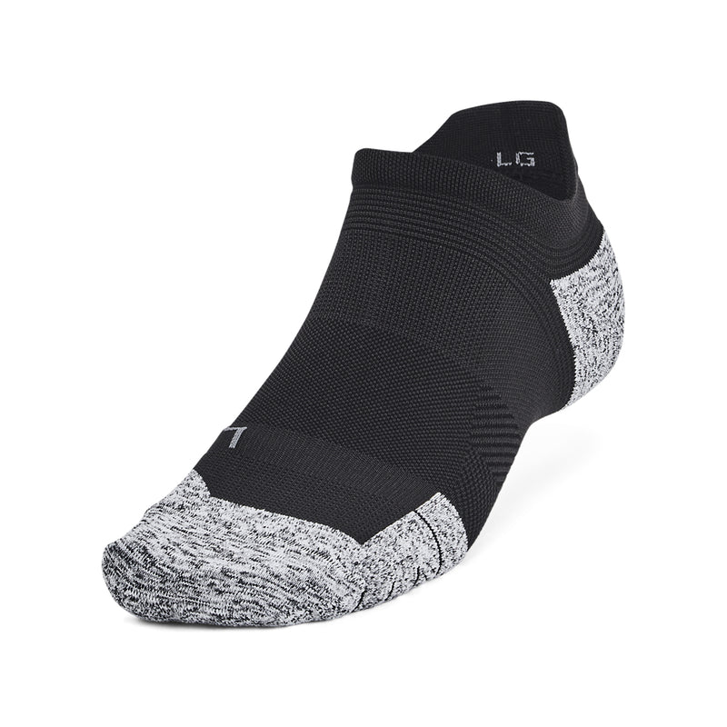 Men's/Women's Under Armour Run Cushion Tab Sock 3-Pack - 001 - BLACK