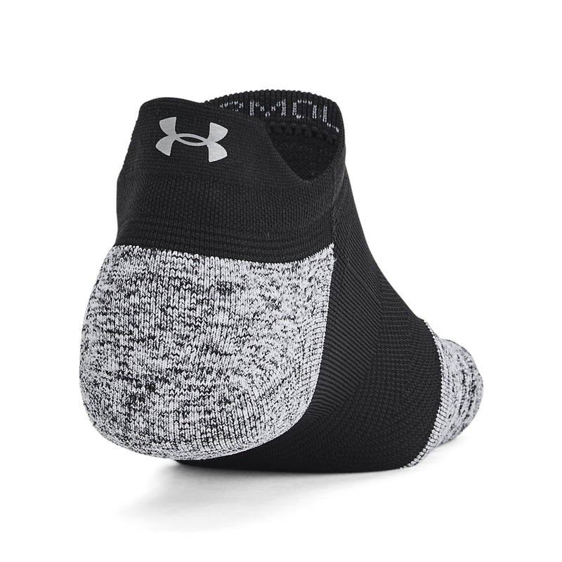 Men's/Women's Under Armour Run Cushion Tab Sock 3-Pack - 001 - BLACK