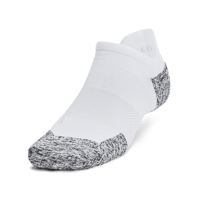 Men's/Women's Under Armour Run Cushion Tab Sock 3-Pack - 100 - WHITE