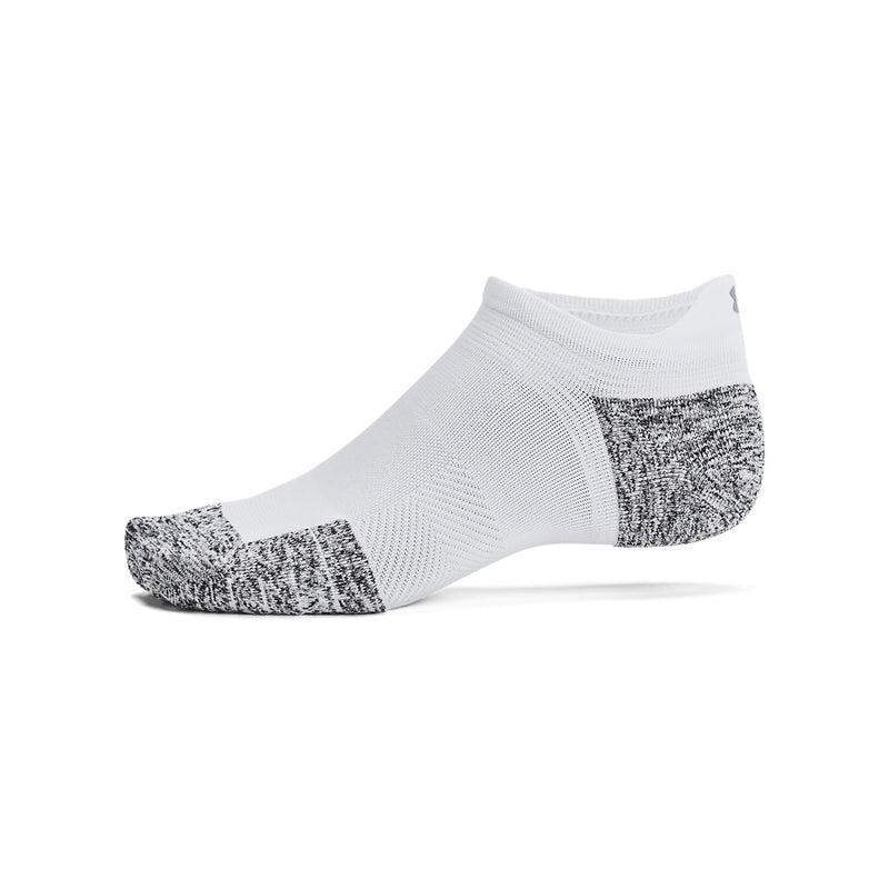 Men's/Women's Under Armour Run Cushion Tab Sock 3-Pack - 100 - WHITE