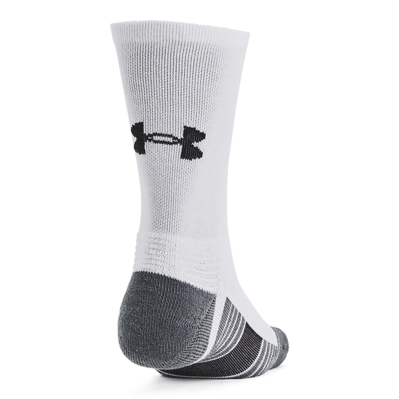 Men's/Women's Under Armour Team Crew Sock - 100 - WHITE
