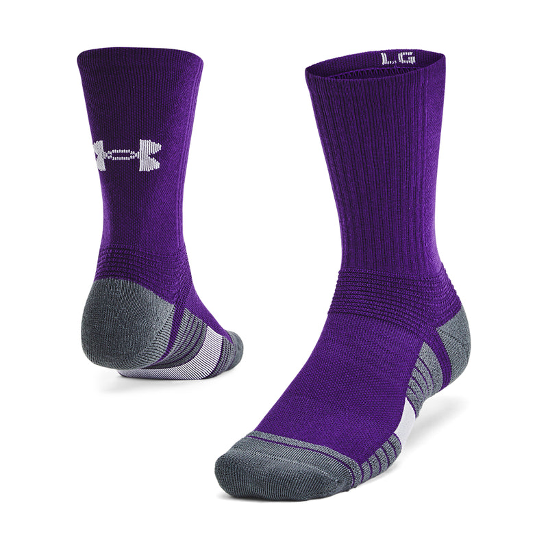 Men's/Women's Under Armour Team Crew Sock - 500 PURP