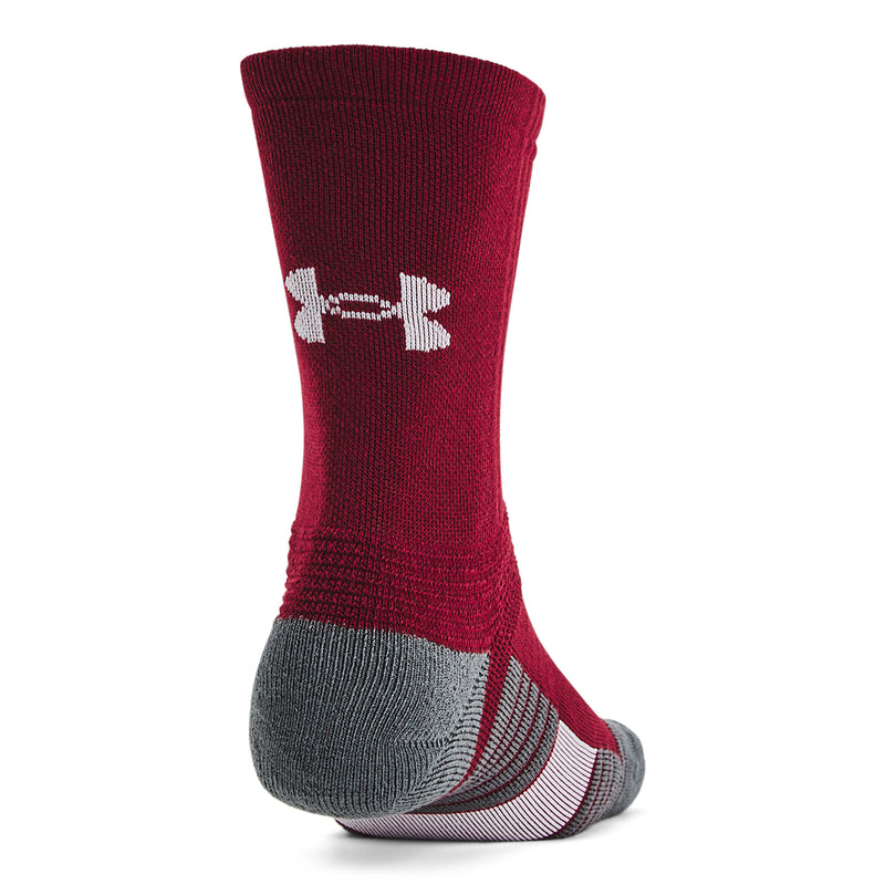Men's/Women's Under Armour Team Crew Sock - 625 - CARDINAL RED