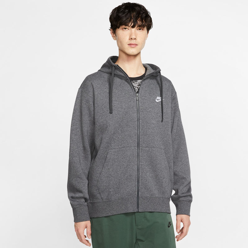 Mens' Nike Full Zip Hoodie - 071 - CHARCOAL