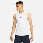 Mens' Nike Pro Dri-FIT Sleeveless Top - 100 - WHITE/BLACK