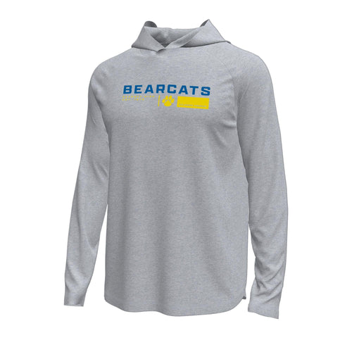 Mens'/Women's Kearney High Bearcats Block Tech Stretch Hoodie - H913GREY