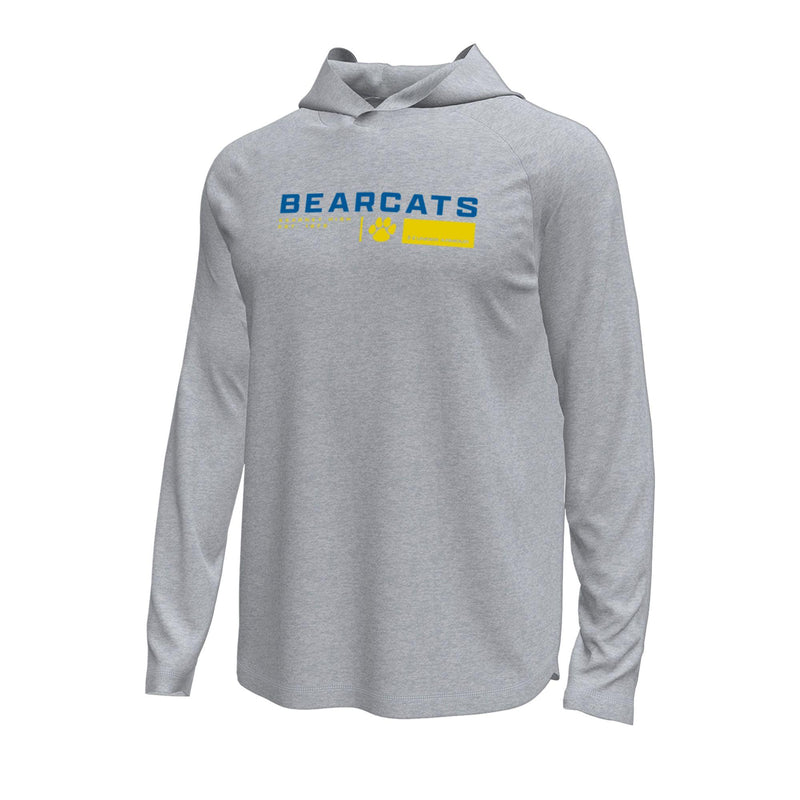 Mens'/Women's Kearney High Bearcats Block Tech Stretch Hoodie - H913GREY