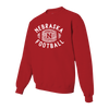 Boys'/Girls' Nebraska Huskers Youth Sketch Football Sweatshirt