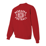 Boys'/Girls' Nebraska Huskers Youth Sketch Football Sweatshirt