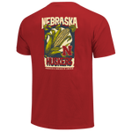 Men's Nebraska Huskers Corn Poster T-Shirt