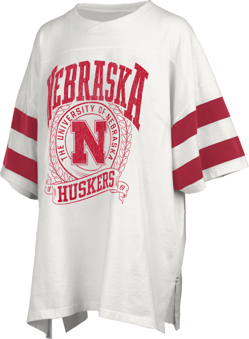 Women's Nebraska Huskers Oversized Floyd Rock 'N Roll T-Shirt