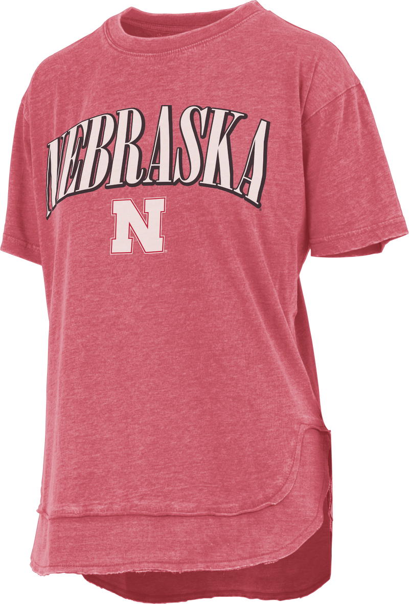 Women's Nebraska Huskers Primetime Arch Vintage T-Shirt